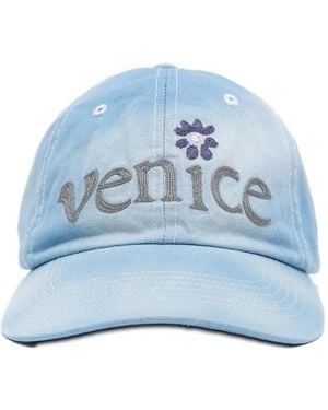 ERL Embroidered Cotton Cap - Blue