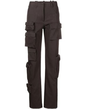 Off-White c/o Virgil Abloh High-waisted Cargo Trousers - Grey