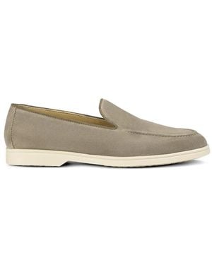 Doucal's Suede Loafers - White