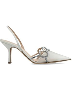 Rodo Verzierte Slingback-Pumps - Weiß