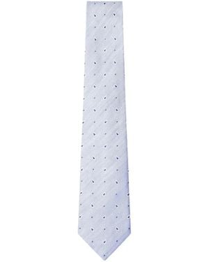 Hackett Paisley-Pattern Tie - White