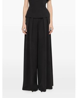 Nissa High-Rise Palazzo Trousers - Black