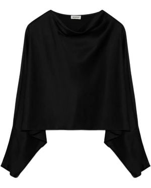 Jonathan Simkhai Bearitz Dolman-Sleeve Top - Black