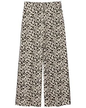 Ba&sh Plyde Printed Wide-Leg Pants - White