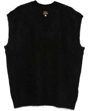 Needles Sleeveless Wool Gilet - Black