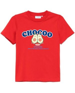 Chocoolate Graphic-Print T-Shirt - Red