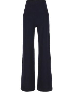 Norma Kamali High Waisted Palazzo Pants - Blauw