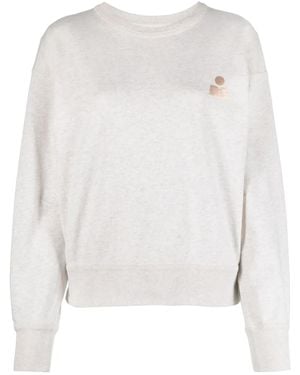 Isabel Marant Mobyla Logo-Print Sweatshirt - White