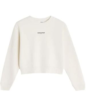 Maison Kitsuné Logo-Print Sweatshirt - White