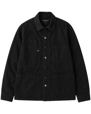 Comme des Garçons Patch-Pocket Cotton Overshirt - Black