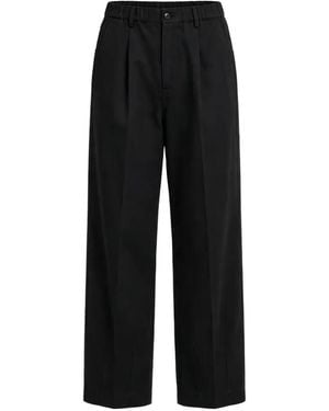 Bonheur Pantalon Plissé À Taille Élastiquée - Black
