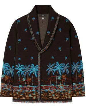 Alanui The Tale Of Hawaiian Fringed Cardigan - Black