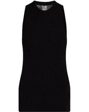 Rick Owens Porterville Ribbed Tank Top - Black