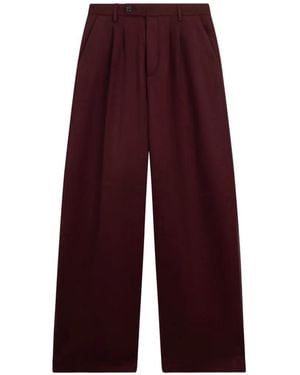 Gcds Pleated Wide-Leg Pants - Purple