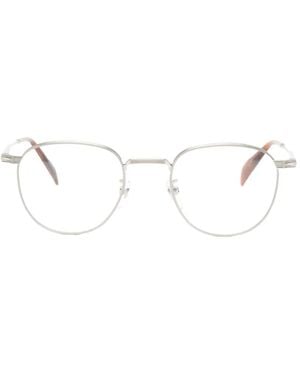 David Beckham Geometric-Frame Glasses - White