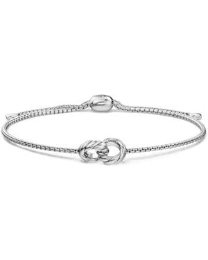 David Yurman Bracciale A Catena Sculpted - Bianco