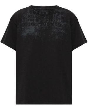 Maison Margiela Logo-Print T-Shirt - Black