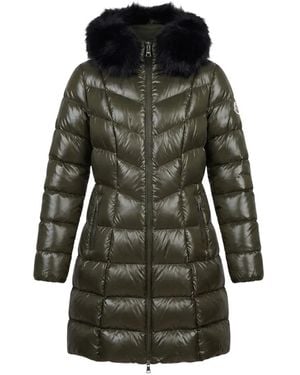 Moncler Fulmarusse Quilted Coat - Grey