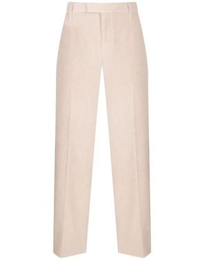 Brunello Cucinelli Corduroy Wide-Leg Pants - White