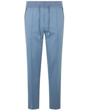 Moorer Drawstring Slim-Fit Track Pants - Blue