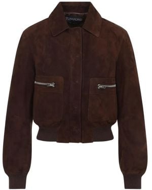 Tom Ford Suede Jacket - Brown