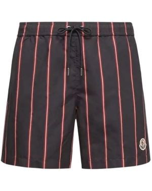 Moncler Striped Swim Shorts - Purple