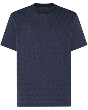Fendi Cotton T-Shirt - Blue