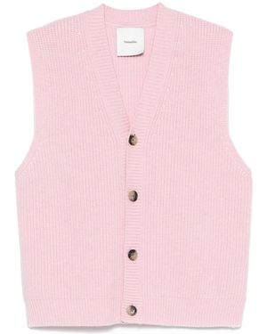 Nanushka Canotta Con Scollo A V - Rosa