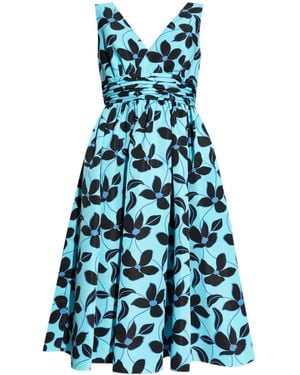 Kate Spade Abito Midi Con Scollo A V - Blu