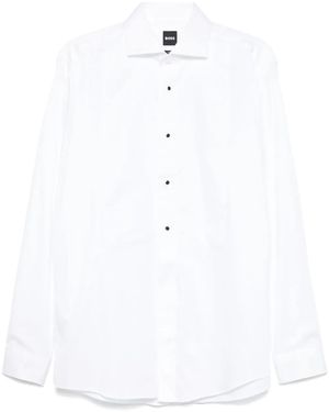 BOSS Bib-Panel Shirt - White
