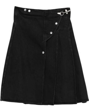 Marni Maxi-Wikkelrok Met Plooien - Zwart