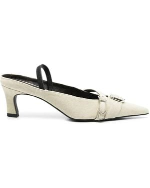 Justine Clenquet Escarpins Joan 60 Mm - Blanc