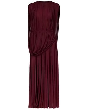 FFORME Kahlo Draped Pleated Dress - Purple