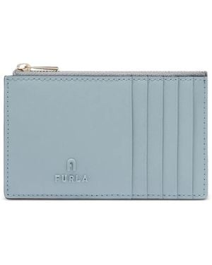 Furla Leather Card Holder - ブルー