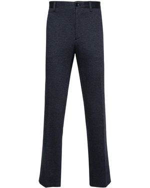 Etro Straight-Leg Cotton Trousers - Blue
