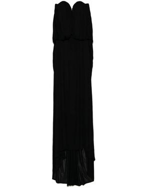 GIUSEPPE DI MORABITO Drape-Detail Maxi Dress - Black