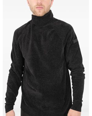 Rrd Roll-Neck Patch Sweater - Gray