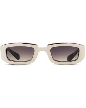 Jacques Marie Mage Ryder Rectangle-Frame Sunglasses - White