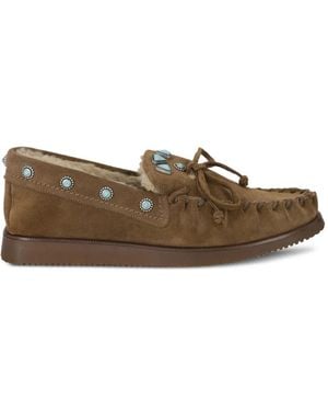 Fortela Lakota Suede Loafers - Brown