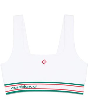 CASABLANCA Seamless Sports Bra - White