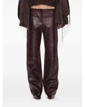 Christopher Esber Redux Leather Trousers - Brown