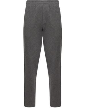 Moncler Logo-Patch Track Pants - Gray