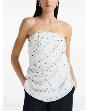 Anna Quan Top Mit Polka Dots - Weiß