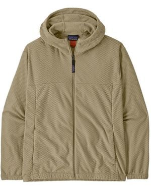Patagonia Zip-Up Waffle-Knit Hoodie - Green