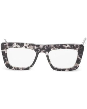 Thom Browne Eckige Brille - Schwarz