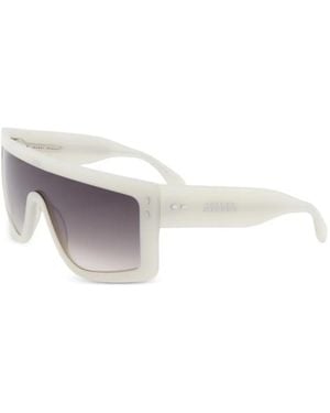 Isabel Marant Geometric-Frame Sunglasses - White