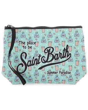 MC2 Saint Barth Pouch Aline Paloma Con Stampa - Blu