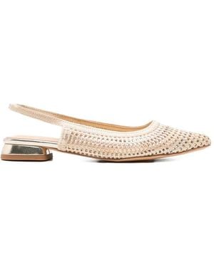 Keys Pointed-Toe Sandals - Natural
