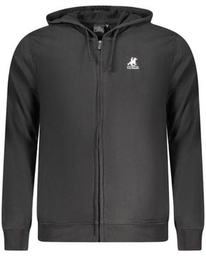 U.S. Grand Logo-Print Zip-Up Hoodie - Black
