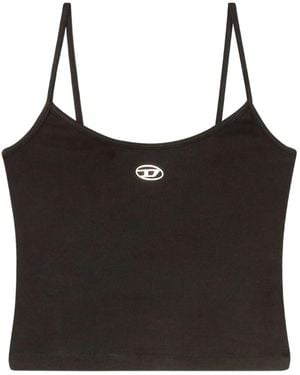 DIESEL T-Hupy Oberteil Mit Logo-Detail - Schwarz
